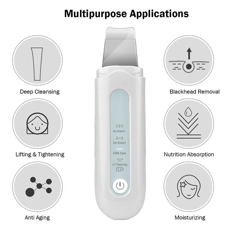 Ultrasonic skin peeling machine