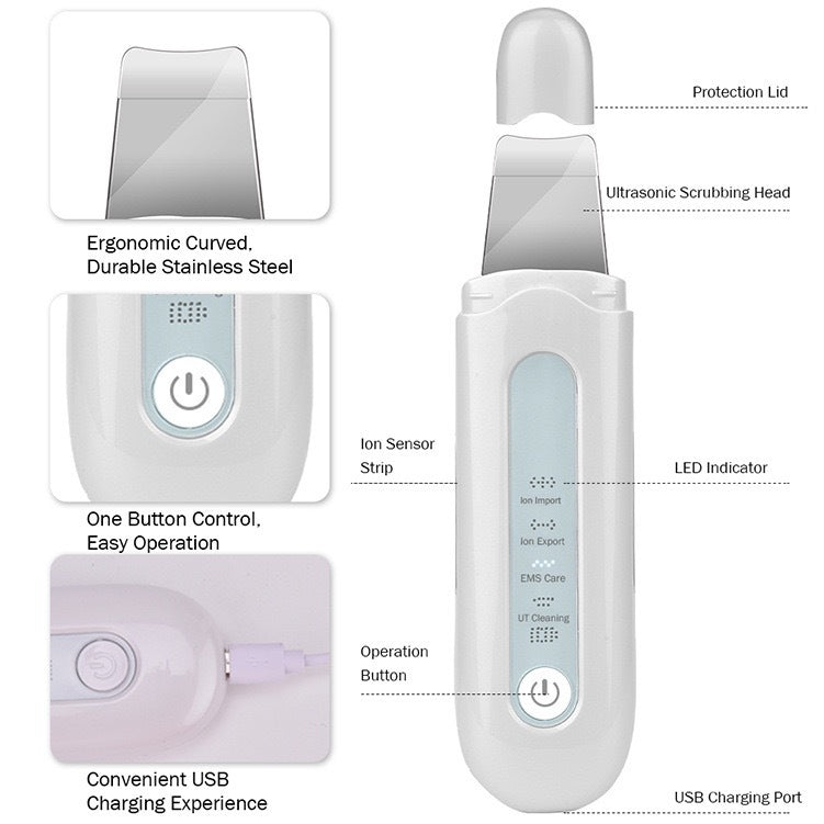 Ultrasonic skin peeling machine